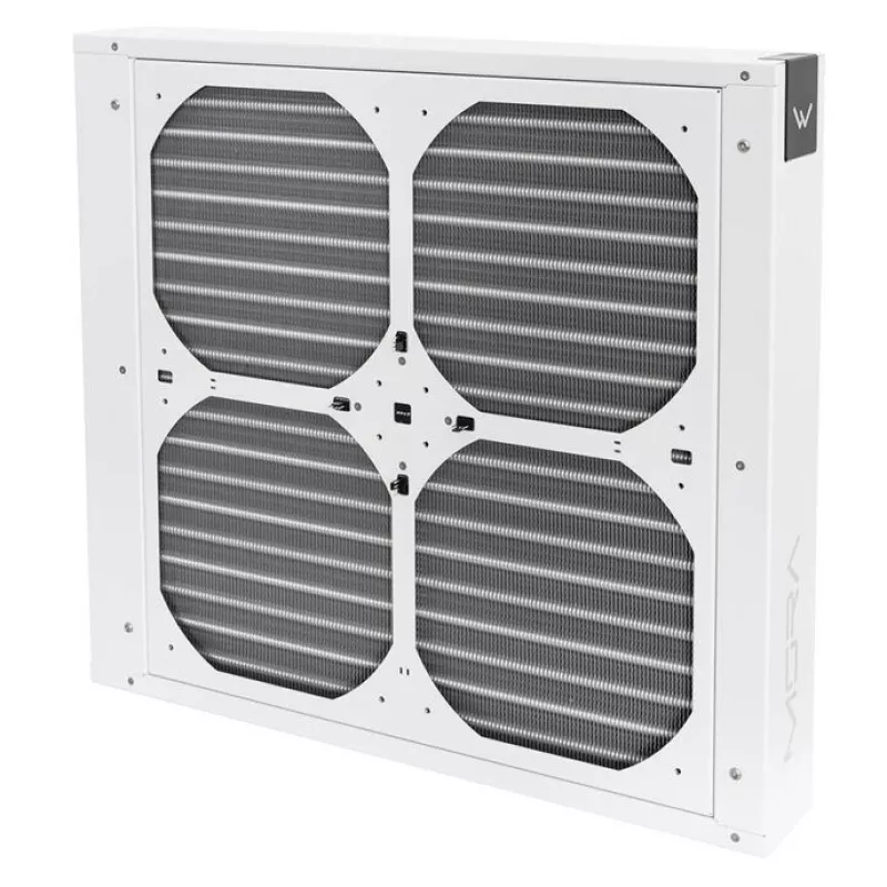 Lüfterrahmen für Radiator Watercool MO-RA IV 400 – kompatibel mit 200-mm-Lüftern, weiß