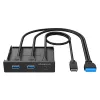 Interne Schnittstellenkarte/Adapter GRAUGEAR G-MP01 Schwarz 102x102x25mm