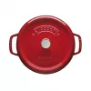 Einzeltopf Staub Cocotte 24 cm Kirsche