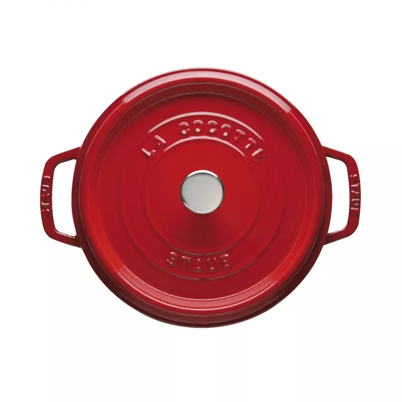 Einzeltopf Staub Cocotte 24 cm Kirsche