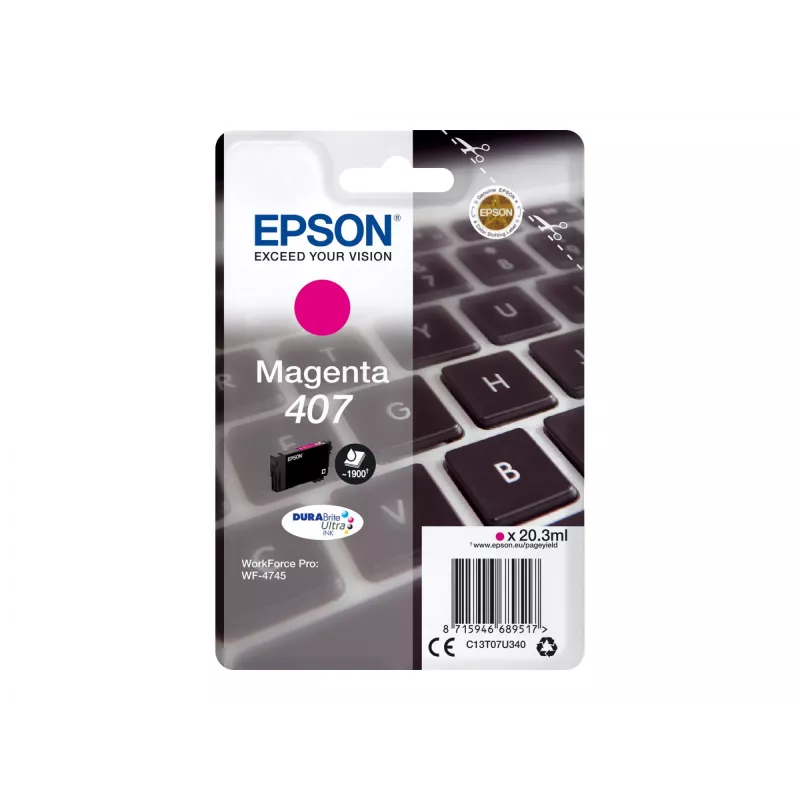 Tintenpatrone Epson C13T07U340 Magenta High (XL) Yield für WF-4745 Series