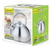 Wasserkocher Maestro MR-1323 — Edelstahl, 2,5 L, Klappdeckelpfeife, kühler Silikongriff