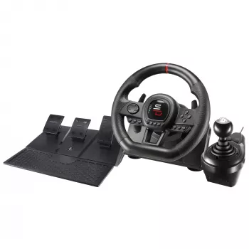 Lenkrad + Pedale + Joystick Subsonic SA5658 Schwarz USB für PlayStation 4 Xbox One