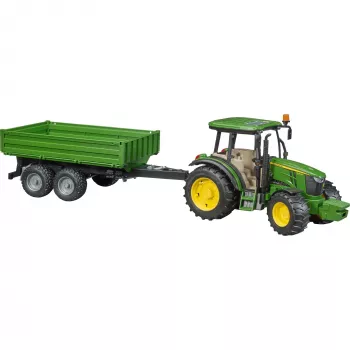 Traktormodell BRUDER John Deere 5115 M mit Kippanhänger