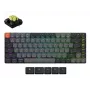 Mechanische Tastatur Keychron K3X-B4 — 75% Low-Profile, kabelgebunden & Bluetooth 5.2, USB-C, RGB-Beleuchtung, grau, Akku bis zu 124 h