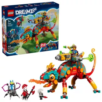 Konstruktionsspielzeug LEGO 71492 Dreamzz Mateos Feuerchamäleon-Spielset, Bausteinmodell für fantasievolles Bauen