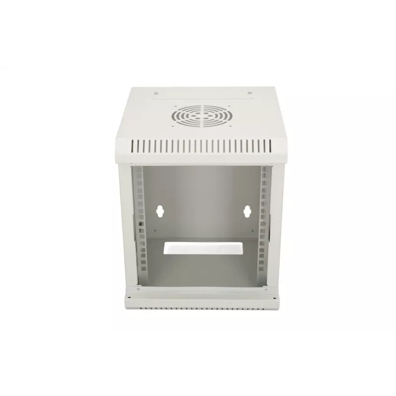 Wandmontierter Schrank Extralink Rackmount-Gehäuse 6U 10 Zoll Grau Schlüsselschloss Kabelmanagement