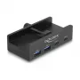 DeLOCK 64262 USB 2.0 Typ-A Hub 5000 Mbit/s Schwarz