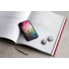 Smartphone-Hülle iKins für iPhone XR — Wasserblumen-Design, schwarz