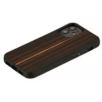 Schutzhülle Man and Wood für iPhone 12 mini – Ebenholz schwarz