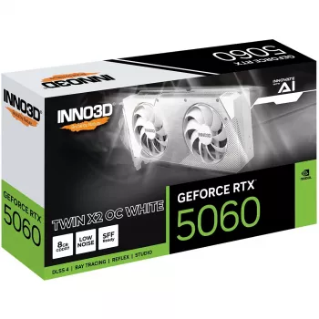 Grafikkarte Inno3D GeForce RTX 5060 Twin X2 OC — 8 GB GDDR7, 128-Bit, PCIe 5.0, 2280 MHz
