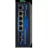 Industrial PoE Switch ALLNET ALL-SGI8106PMJ-BT — 6-Port (4 PoE+), robustes Metallgehäuse