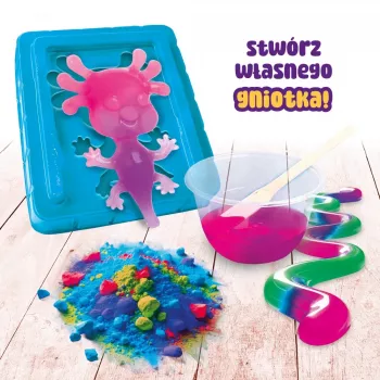Handsqueezer Liscianigiochi Slumi Science Axolotl Modell 304-PL110322 für pädagogisches Spielen