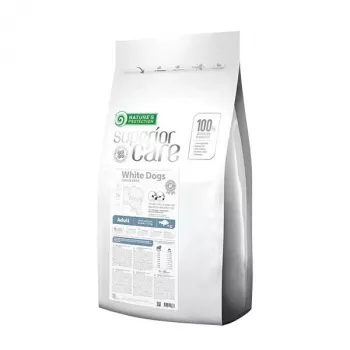 Trockenfutter für Hunde nature’s protection Superior Care White Dogs Grain Free Adult Small 10 kg — Fisch, 24 % Protein, 13 % Fett