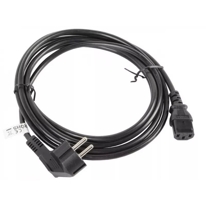 Lanberg CA-C13C-11CC-0030-BK Stromkabel Schwarz 3 m C13-Kupplung CEE7/7 (CA-C13C-11CC-0030-BK)