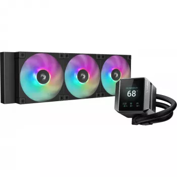 DeepCool MYSTIQUE 360 ARGB Prozessor All-in-One Flüssigkeitskühler 12 cm Schwarz 1 Stk.