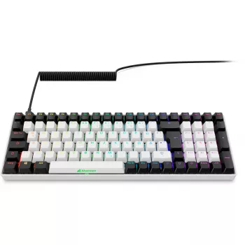 Sharkoon SKILLER SGK50 S2 White DE-Layout Gateron Yellow Tastatur