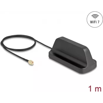 Antenne DELOCK 81453 WiFi 7 RP-SMA-Stecker omnidirektional 2,5–3,6 dBi