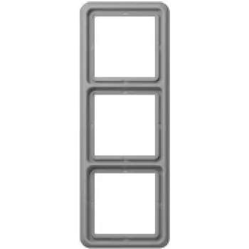 JUNG 3-fach Rahmen Abdeckplatte Grau CD583GR