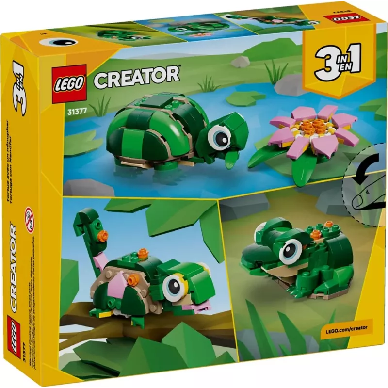 LEGO CREATOR 3 IN 1 31377 Schildkröte mit Seerose