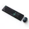 Keychron B36 + BM25 Tastatur-Maus-Set, Full-Size 100% QWERTY Englisch, USB + Funk + Bluetooth, Scherenschalter, Schwarz, Maus inklusive
