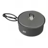 ESBIT PT1100HA Camping-Kochgeschirr – Aluminiumtopf 1,1 L, Ø14,8 cm, 227 g, schwarz