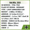 Cobi Blocks Sd.Kfz 222 Modellbausatz COBI-2657 — 502 Bausteine