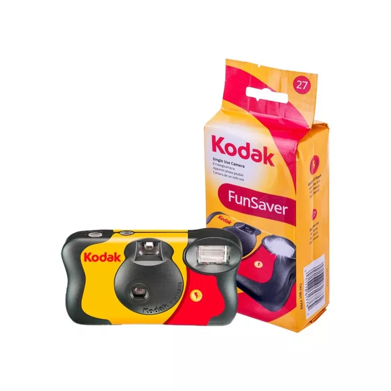 Kodak FunSaver Blitz-Einwegkamera, Farbfilm und Blitz, 27 Fotos, ISO 400