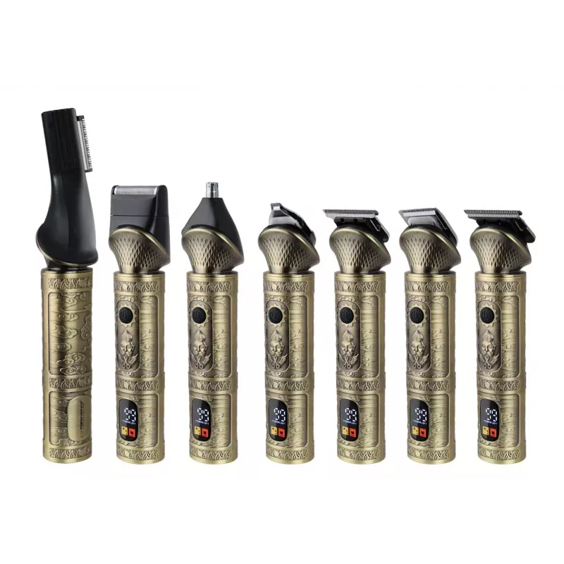 Haarschneider ESPERANZA ADONIS 7-in-1 kabellos wiederaufladbar, Edelstahlklingen, 8 Aufsteckkämme, 1–12 mm, 90 Min. Laufzeit