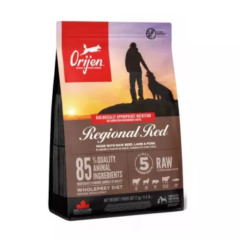 Orijen Regional Rot 2 kg Adult Rind, Lamm, Schwein