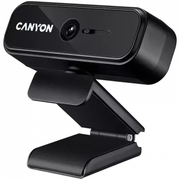 Canyon C2N 1080P Full-HD 2.0-Megapixel Webcam mit Festfokus, USB 2.0