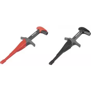 VOLTCRAFT Sicherheits-Greifklemmen-Set Buchse 4 mm CAT III 1000 V, CAT IV 600 V Schwarz/Rot MSK-115 (VC-8308585)