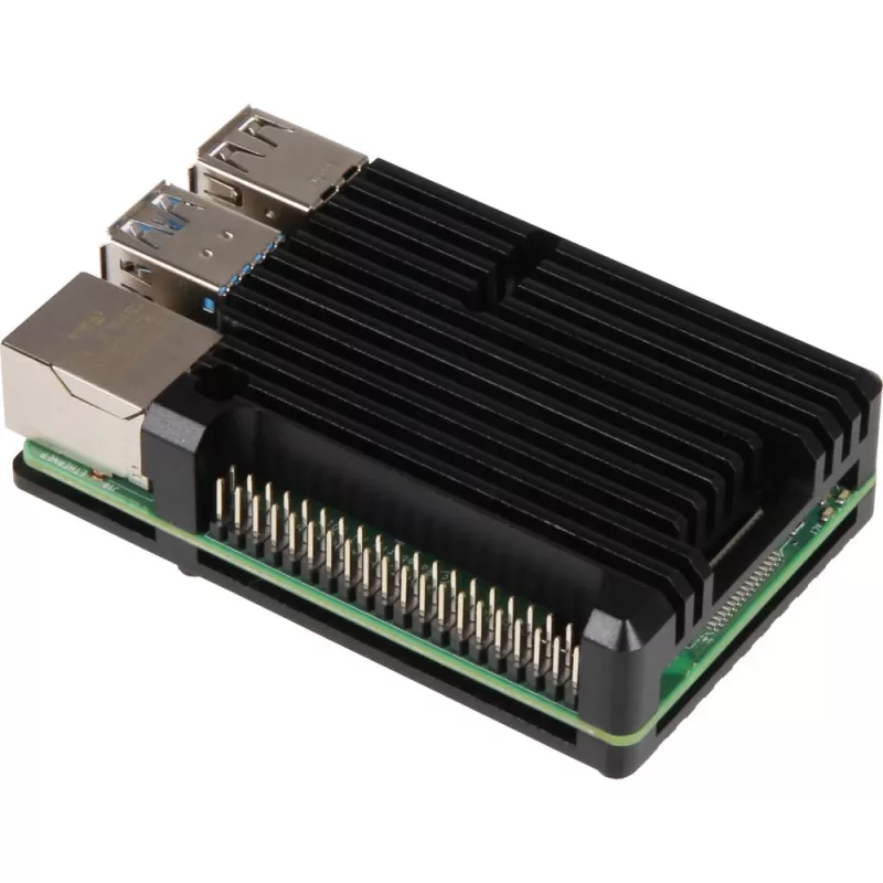 Raspberry Pi RB-ALUCASEP4+07 Schwarz