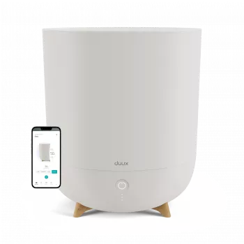 Duux | Neo | Smart Humidifier | Wassertankkapazität 5 L | Geeignet für Räume bis 50 m² | Ultraschall | Befeuchtungsleistung 500 ml/h | Greige