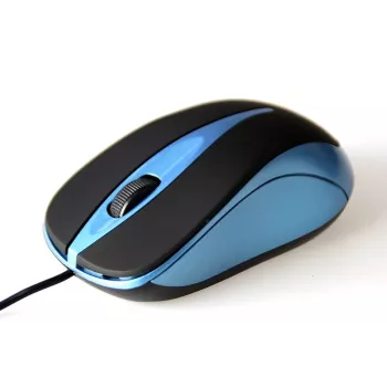 Optische Maus 800dpi SCHWARZ-BLAU MT1091