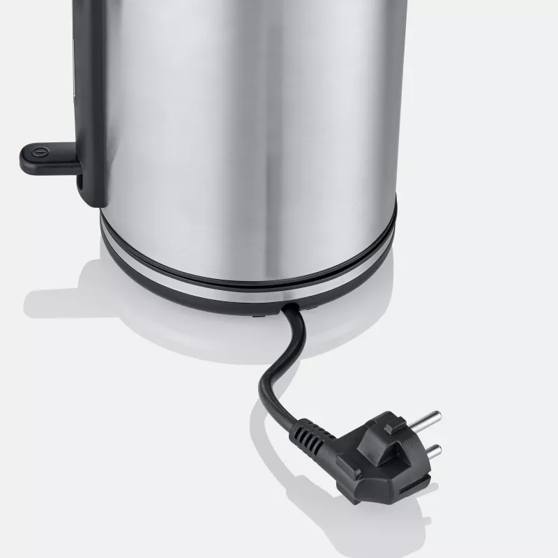 Wasserkocher SEVERIN WK 3449 — 1,7 L, 2400 W, Edelstahl/Kunststoff, schwarz-silber