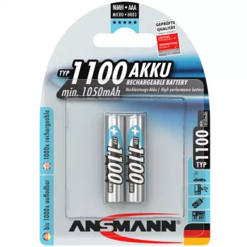 Batterie Ansmann 1x2 NiMH 1100 mAh Micro AAA HR03