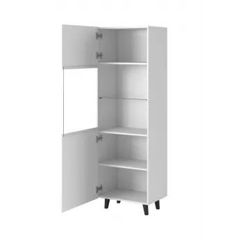 Aufbewahrungsschrank cama meble PAFOS 60×40×182 cm weiß matt bodenstehend