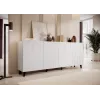 BARI Kommode 200x42x82 weiß matt