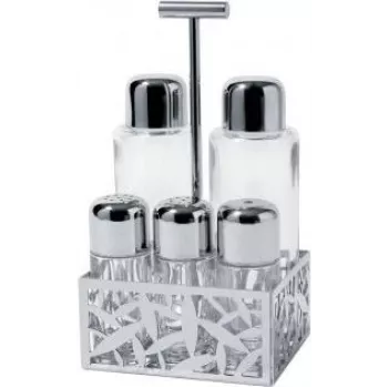 Öl-/Essigspender Alessi Cactus! Glas Edelstahl 216 mm