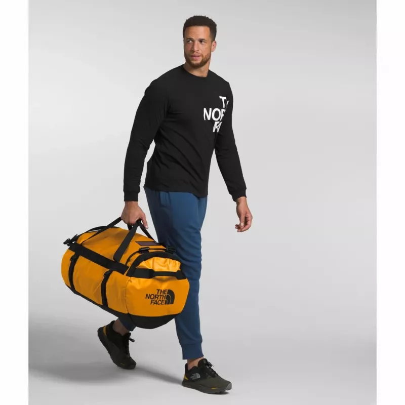 The North Face Base Camp Duffel L Reisetasche 95 L Polyester Schwarz, Gelb