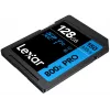 SDXC-Speicherkarte Lexar 128GB UHS-I 800xPRO Class 10 U3 V30 — 150 MB/s Lesen, 45 MB/s Schreiben, Schwarz