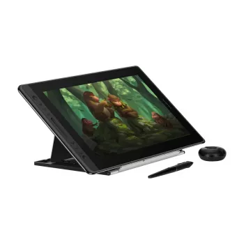 Grafiktablett HUION Kamvas Pro 16 – 15,6 Zoll IPS, 1920×1080, 344,2×193,6 mm Arbeitsfläche, 8192 Druckstufen, kabelgebundenes USB