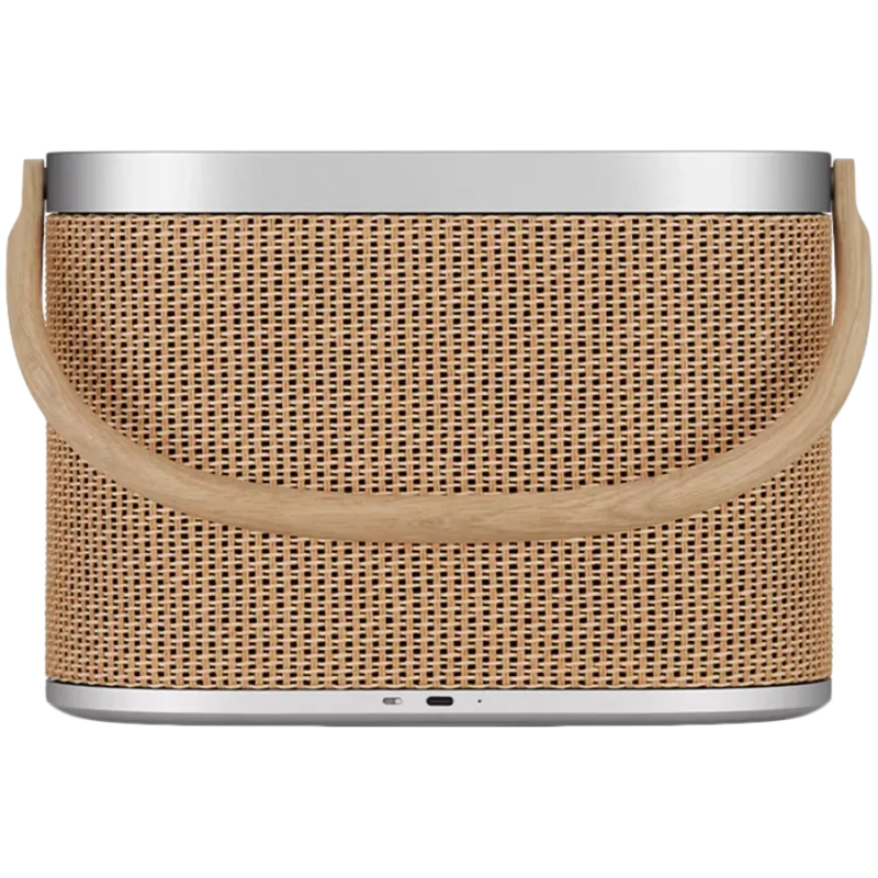 Beosound A5 Lautsprecher Nordic Weave (Bezug Nordic Weave/Griff Eiche)