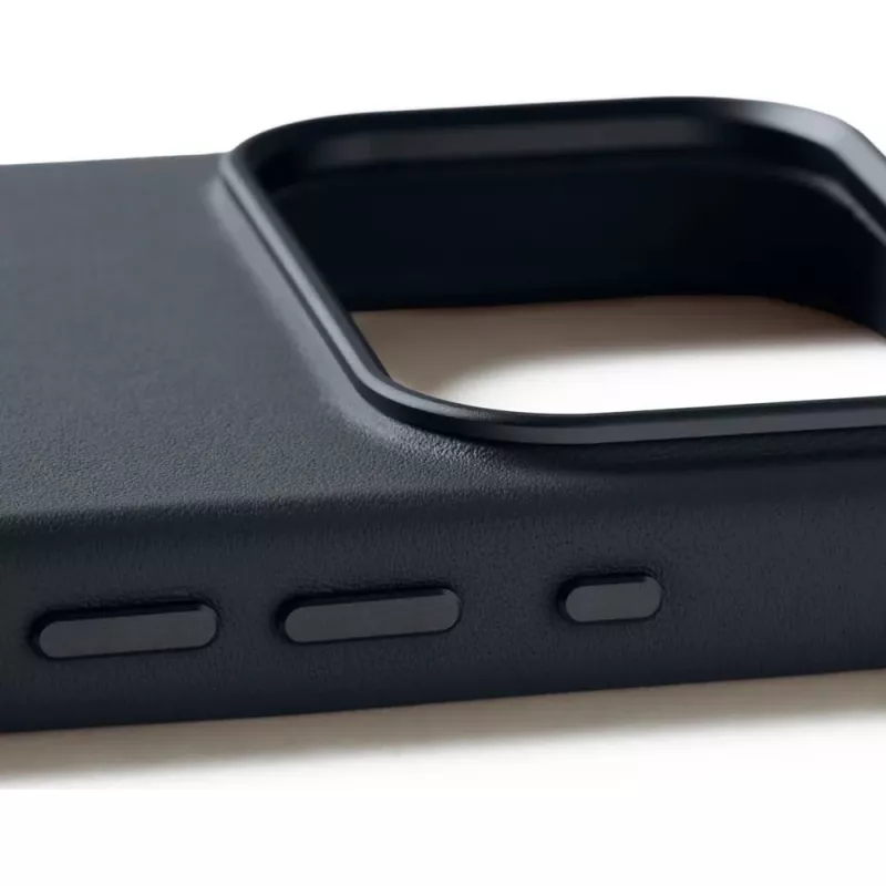 Mujjo Full Leather Case MagSafe Hülle für iPhone 17 Pro Grau