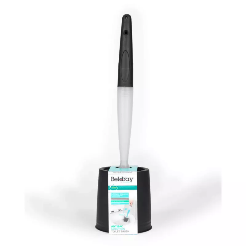 Toilettenbürste Beldray LA033996UFFEU7 Antibac Grau, antibakterielle Toilettenreinigungsbürste