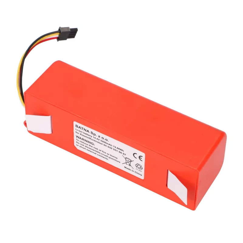 Ersatzakku für Xiaomi Mi Robot / Roborock S50 S55 Staubsauger, 14,4 V 5200 mAh