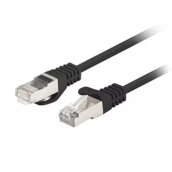 Lanberg Patchkabel Cat.6 F/UTP 0,5 m Schwarz Fluke-getestet 10er-Pack (F/UTP, CAT6, 0,50m), Netzwerkkabel