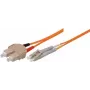 Tecline exertis Connect – Patchkabel – SC Multimode (M) auf LC Multimode (M) – 10 m – Glasfaser – 62,5/125 Mikrometer – OM1 – orange (86610)