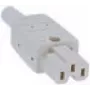 Netzstecker C15 Bachmann 916.970 Grau